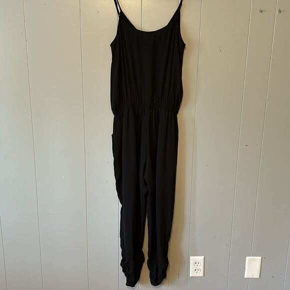 Aqua Black Jumpsuit Size Large - Picture 2 of 2